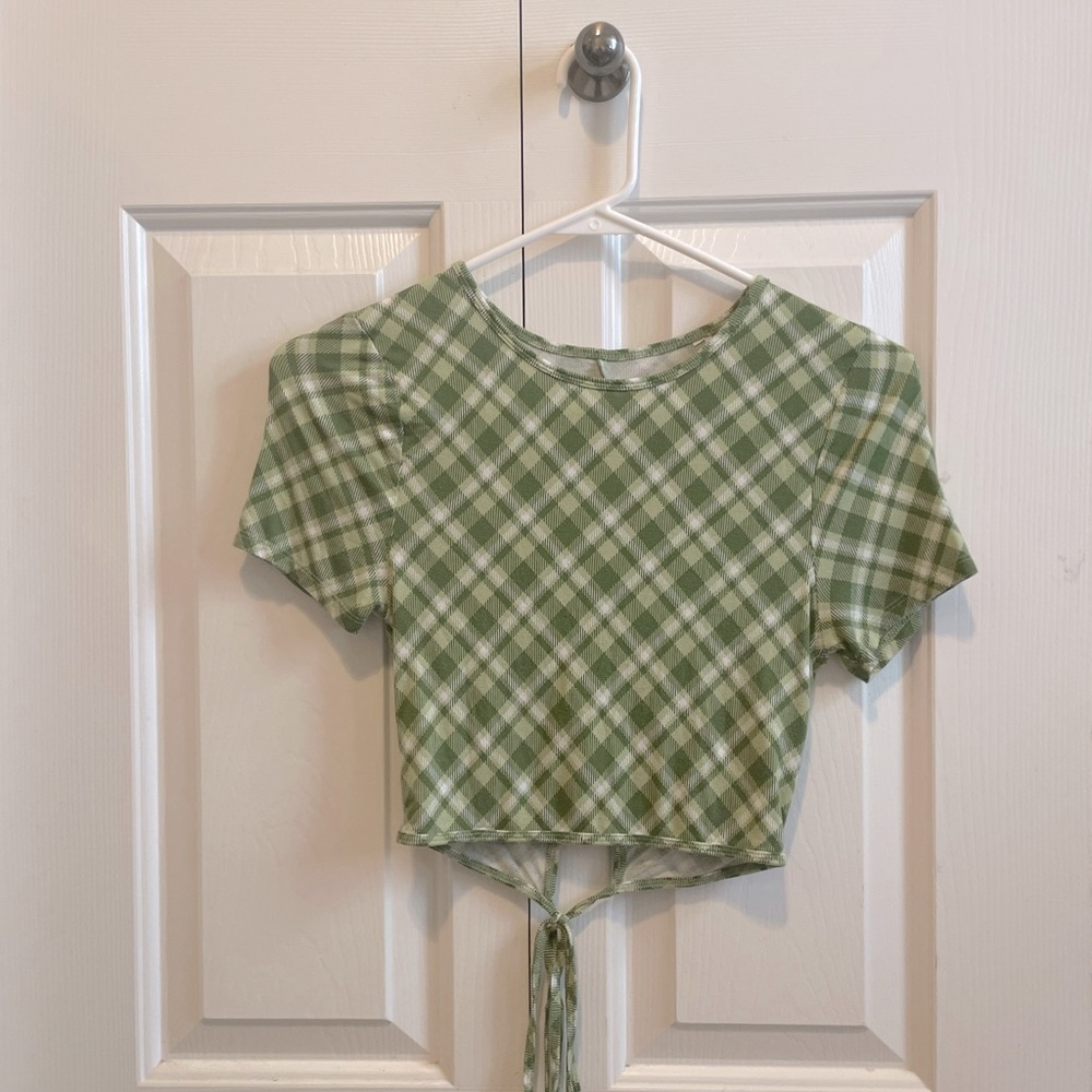 PacSun Plaid Crop Top